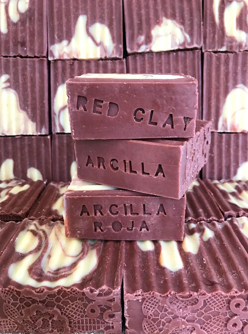Jabón de arcilla roja